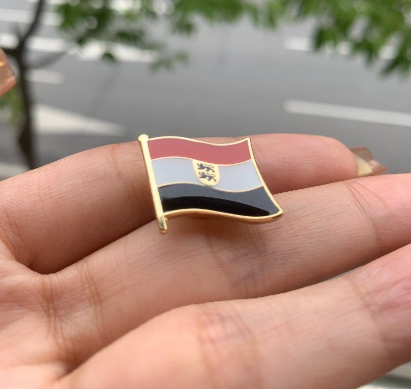 Flandrensian Flag Pin - Vzw Groothertogdom Flandrensis